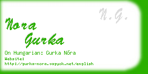 nora gurka business card