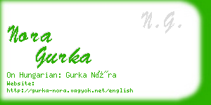 nora gurka business card